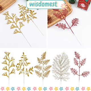 Wisdomest ดอกไม้สีทอง สําหรับตกแต่งเทศกาลคริสต์มาส DIY