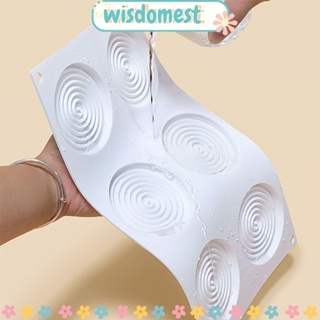 Wisdomest แม่พิมพ์ซิลิโคน รูปเกลียว 3D สําหรับทําเค้ก