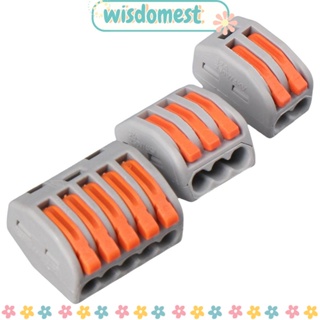 Wisdomest ตัวเชื่อมต่อไฟฟ้า 2 3 5 พอร์ต สีส้ม 60 ชิ้น