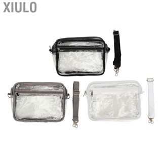 Xiulo Shoulder Purse  Transparent  Zipper PVC Bag for Cosmetic