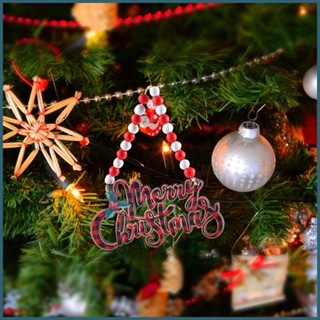 จี้ตัวอักษร Merry Christmas แบบหนา สไตล์คลาสสิก DIY สําหรับตกแต่งต้นคริสต์มาส