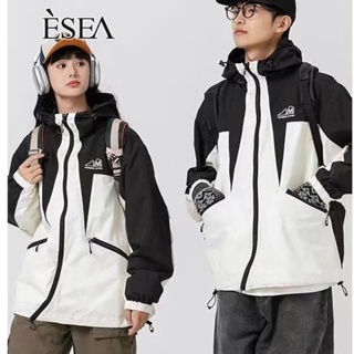 Esea เสื้อแจ็กเก็ตลําลอง ทรงหลวม สไตล์ยุโรป และอเมริกา แฟชั่นฤดูใบไม้ผลิ และฤดูใบไม้ร่วง สําหรับผู้ชาย