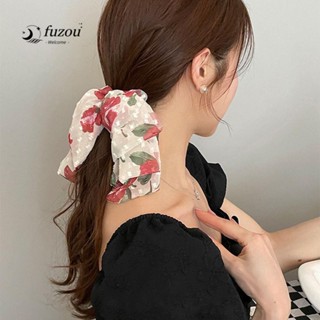 Fuzou กิ๊บติดผม ลายดอกไม้ ประดับโบว์น่ารัก หลายชั้น สไตล์ฝรั่งเศส หรูหรา เหมาะกับฤดูใบไม้ผลิ สําหรับผู้หญิง
