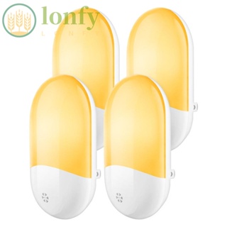 Lonfy โคมไฟกลางคืน Led เซนเซอร์ ประหยัดพลังงาน เพื่อความปลอดภัย สําหรับห้องนอน