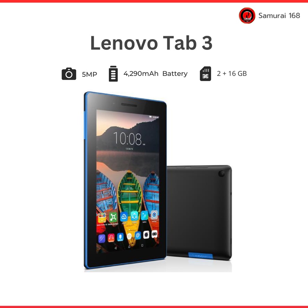 Lenovo Tab 3 แท็บเล็ต หน้าจอขนาด 8" RAM 2GB/ ROM 16GB