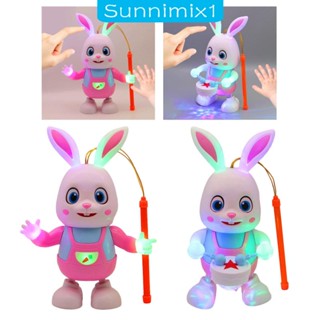 [Sunnimix1] โคมไฟกระต่ายไฟฟ้า สไตล์จีน สําหรับปีใหม่ ในร่ม กลางแจ้ง