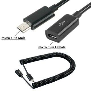 C* สายเคเบิลต่อขยาย Micro USB เชื่อถือได้ สําหรับหูฟัง กล้องถ่ายโอนข้อมูล