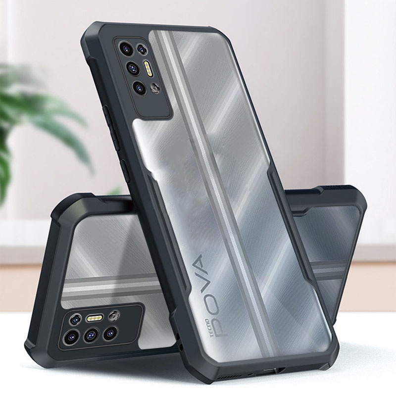 เคสโทรศัพท์มือถือแบบใส กันกระแทก สําหรับ Tecno Pova 2 3 Spark 7 Pro 7P 6 Go 2020 2021 6 Air Camon 16