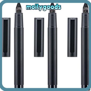 Moilyhd ปากกาหมึกซึม โลหะ พลาสติก ทนทาน สีดํา สําหรับสํานักงาน ของขวัญ 3 ชิ้น