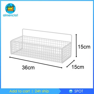 [Almencla1] ตะกร้าโลหะ แบบแขวนติดผนัง สําหรับห้องครัว ตู้เสื้อผ้า