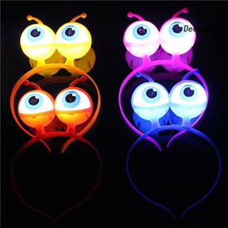 【พร้อมส่ง】ที่คาดผม รูปเอเลี่ยน ตาโต มีไฟ LED สําหรับปาร์ตี้ฮาโลวีน