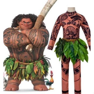 ชุดคอสเพลย์การ์ตูนอนิเมะ Maoi Moana เหมาะกับวันฮาโลวีน สําหรับผู้ใหญ่