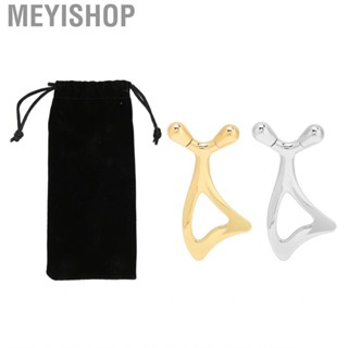 Meyishop Face  Metal Gua Sha Round Edge  Tail Comfortable  Tool Fo US