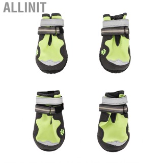 Allinit Dog Boot Soft Safe Hiking Shoes Breathable Slip Resistant with Reflective Strips for Walking