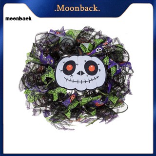 &lt;moonback&gt; พวงหรีดฮาโลวีน พร้อมผี และฟักทอง สําหรับตกแต่งบ้านผีสิง และปาร์ตี้ฮาโลวีน