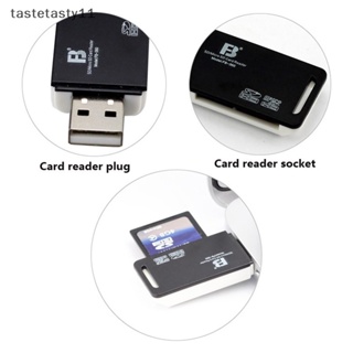 Ta อะแดปเตอร์การ์ดรีดเดอร์ USB 2 In 1 ความเร็วสูง สําหรับ SD Micro SD TF คอมพิวเตอร์ แล็ปท็อป