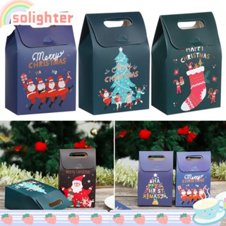 Solighter กล่องเก็บขนมคุกกี้ และอาหาร แฟชั่น สําหรับงานแต่งงาน ปาร์ตี้คริสต์มาส 5 ชิ้น