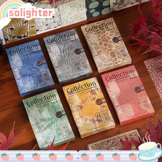 SOLIGHTER กระดาษ อัลบั้ม ภาพพื้นหลัง อบอุ่น DIY 60 ชิ้น / ชุด