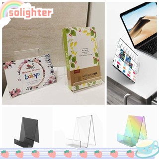 Solighter ขาตั้งหนังสือ อะคริลิค 4 นิ้ว x3 นิ้ว 4 นิ้ว x 6 นิ้ว DIY