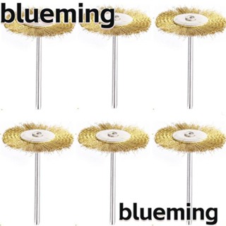 Blueming2 แปรงลวดทองเหลือง 3*25 มม. ไม่เป็นสนิม สีทอง สําหรับทําความสะอาดล้อโรตารี่ 20 ชิ้น