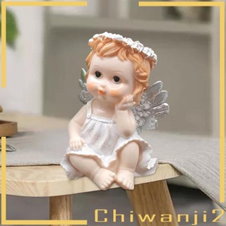 [Chiwanji2] ฟิกเกอร์เรซิ่น รูปปั้นปีกนางฟ้าน่ารัก สไตล์นอร์ดิก สําหรับตกแต่งบ้าน งานแต่งงาน ในร่ม กลางแจ้ง