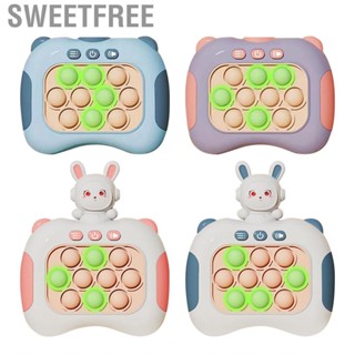 Sweetfree Light Up Popping Puzzle Toy  4 Modes Improve Hand Eye Coordination Speed Push Bubbles Game Decompression Compact for Elderly