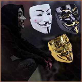 Hqy2 หน้ากากคอสเพลย์ ลาย Vendetta Fawkes Anonymous Occupy เหมาะกับปาร์ตี้ฮาโลวีน สําหรับผู้ชาย MY2