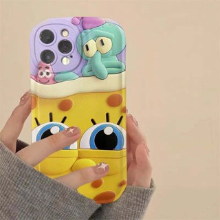 เคสโทรศัพท์มือถือ กันกระแทก ลาย Spongebob สําหรับ Apple Iphone 11 14 13 12 XS XR