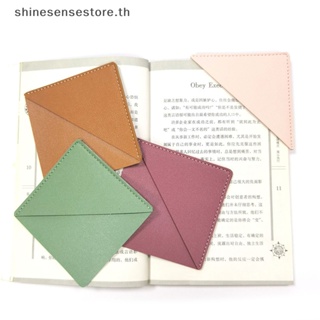 Shine ที่คั่นหนังสือหนัง ประดับเพชร ทรงสี่เหลี่ยม ขนาดเล็ก แบบพกพา