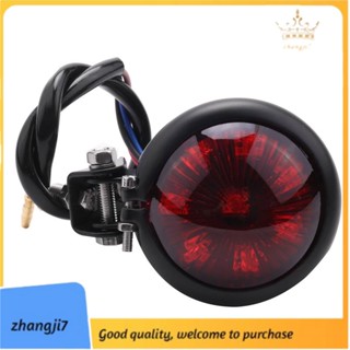 [zhangji7] ไฟท้ายรถจักรยานยนต์ Led 12V สีแดง ปรับได้ สีดํา สําหรับ Chopper Bobber