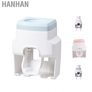 Hanhan Automatic Toothpaste Dispenser Squeezer with  Holder Wall Mounted for Bathroom Adults Kids