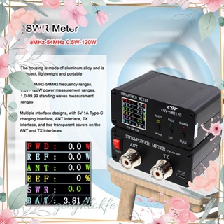 Cqv-swr120 เครื่องวัดคลื่นไฟฟ้า 120W SWR 240 X 240 หน้าจอสี FM-AM-SSB