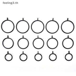 { Feeling3.th } แหวนโลหะ สีดํา สําหรับแขวนผ้าม่าน 5 ขนาด 10 ชิ้น