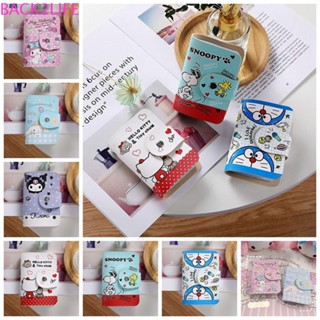 Back2life กระเป๋าใส่บัตรเครดิต บัตรประชาชน ลายการ์ตูน Snoopy Cinnamoroll สําหรับขับรถ