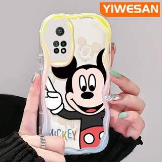 เคสโทรศัพท์มือถือ ซิลิโคนใส กันกระแทก ลายการ์ตูนมิกกี้เมาส์น่ารัก สีครีม สําหรับ Xiaomi 10T Pro Poco F3 Poco F4 Redmi K50 K40 Pro K40s