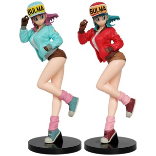 โมเดลฟิกเกอร์ PVC รูปปั้นอนิเมะ Dragon Ball Bulma ขนาด 26 ซม. เหมาะกับของขวัญ ของเล่นสะสม สําหรับตกแต่งโต๊ะ