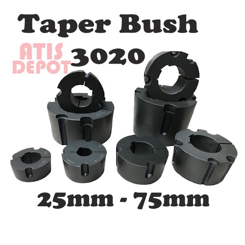 3020 Taper Lock Bush SPZ SPA SPB SPC V Belt Pulley ( 1/2/3/4/5/6 Grooves ) 1108 1610 2012 2517 3020 