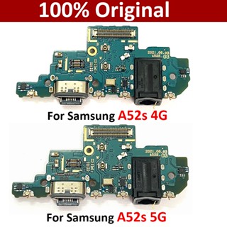 ของแท้ พอร์ตชาร์จเมนบอร์ด USB สายเคเบิลอ่อน สําหรับ Samsung Galaxy A52S A528B A528 4G 5G 1 ชิ้น