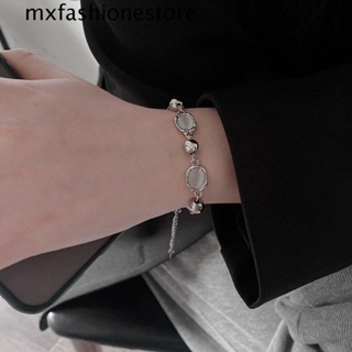 Mxfashione สร้อยคอโช้กเกอร์ อัลลอย ลูกปัดกลม สไตล์ฮิปฮอป ของขวัญ สําหรับผู้หญิง