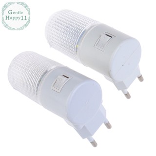 Gentlehappy โคมไฟฉุกเฉิน LED ปลั๊ก EU สําหรับติดผนังบ้าน 2 ชิ้น