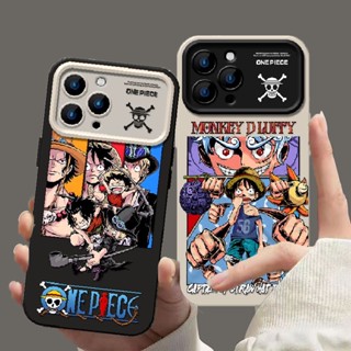 เคสโทรศัพท์มือถือ กันกระแทก ลายการ์ตูนอนิเมะ One Piece Compatibel สําหรับ IPhone XR XS MAX X 11 12 13 14 15 6 7 6S 8 Plus 6SPlus 7Plus 6Plus 8Plus 14Plus XSMAX Se 2020