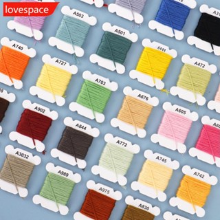 Lovespace ชุดด้ายผ้าฝ้าย 24 40 80 สี พร้อมกล่องจัดเก็บ สําหรับเย็บปักถักร้อย N3O7