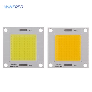 Dc 12-14V 50W COB LED ชิปในตัว 40x40 มม. แผงไฟสี่เหลี่ยม หลอดไฟ #F [Winfred.th]