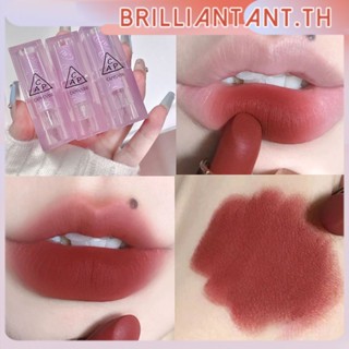 Cappuvini มูลค่าสูงสีชมพูสีส้มโปร่งใสลิปสติกลิปสติก Matte Matte Velvet นักเรียนแต่งหน้า bri