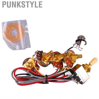 Punkstyle Guitar  Potentiometer 18mm A500K B500K Volume Control Prewired Wiring Harness Controller Accessory