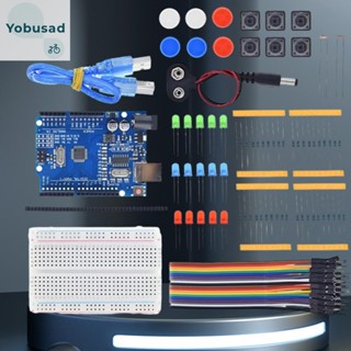 [Yobusad.th] ใหม่ ชุดสตาร์ทเตอร์เบรดบอร์ด LED 400 หลุม 3 สี 13 in 1 สําหรับ Arduino Uno R3