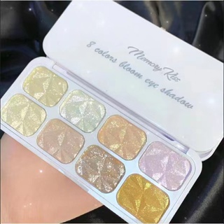 Spot second hair# Three-in-one trendy cool shiny 8-color eyeshadow plate gold diamond star River Eyeshadow 8-color eyeshadow online celebrity main promotion 8.cc