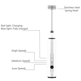 USBเครื่องตีฟองนมไฟฟ้า เครื่องตีไข่ ที่ตีฟองนม ที่ตีไข่ไฟฟ้า ที่ตีฟองนม เครื่องตีแป้ง ตะกร้อไฟฟ้า