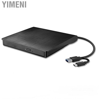 Yimeni DVD Drive USB3.0 TYPE C Dual Interface Universal Tray Type External Optical  CD Burner