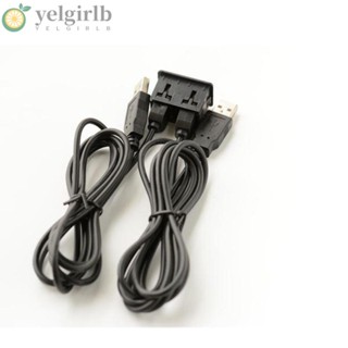 Yelgirlb แผงอินเทอร์เฟซ USB คู่ Type-C + อะแดปเตอร์สายเคเบิล อุปกรณ์เสริมในรถยนต์ USB